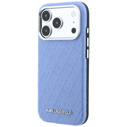 Husa MagSafe pentru Apple iPhone 18 Pro Max / 17 Pro Max, Karl Lagerfeld, Grained Metal Logo, Albastra