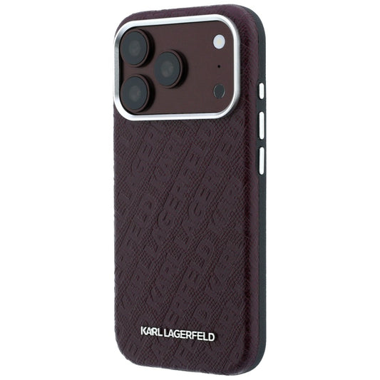 Husa MagSafe pentru Apple iPhone 18 Pro Max / 17 Pro Max, Karl Lagerfeld, Grained Metal Logo, Visinie