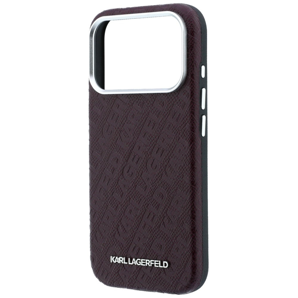 Husa MagSafe pentru Apple iPhone 18 Pro Max / 17 Pro Max, Karl Lagerfeld, Grained Metal Logo, Visinie