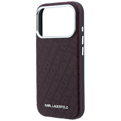 Husa MagSafe pentru Apple iPhone 18 Pro Max / 17 Pro Max, Karl Lagerfeld, Grained Metal Logo, Visinie