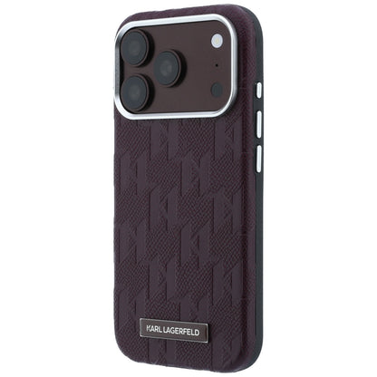 Husa MagSafe pentru Apple iPhone 18 Pro Max / 17 Pro Max, Karl Lagerfeld, Grained Mono Resin Logo, Visinie