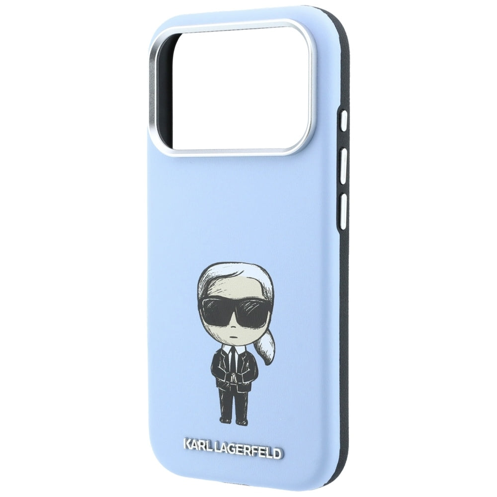 Husa MagSafe pentru Apple iPhone 18 Pro Max / 17 Pro Max, Karl Lagerfeld, Ikonik Sketch, Bleu