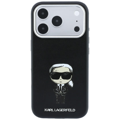 Husa MagSafe pentru Apple iPhone 18 Pro Max / 17 Pro Max, Karl Lagerfeld, Ikonik Sketch, Neagra