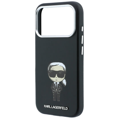 Husa MagSafe pentru Apple iPhone 18 Pro Max / 17 Pro Max, Karl Lagerfeld, Ikonik Sketch, Neagra