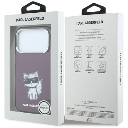 Husa MagSafe pentru Apple iPhone 18 Pro Max / 17 Pro Max, Karl Lagerfeld, IML Choupette Body Sketch Print, Visinie