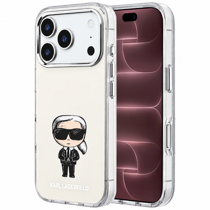 Husa MagSafe pentru Apple iPhone 18 Pro Max / 17 Pro Max, Karl Lagerfeld, IML Ikonik Sketch Print, Bej
