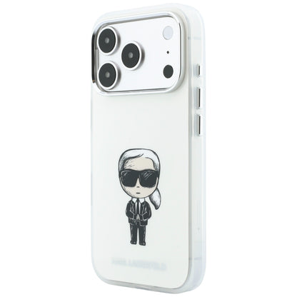 Husa MagSafe pentru Apple iPhone 18 Pro Max / 17 Pro Max, Karl Lagerfeld, IML Ikonik Sketch Print, Bej