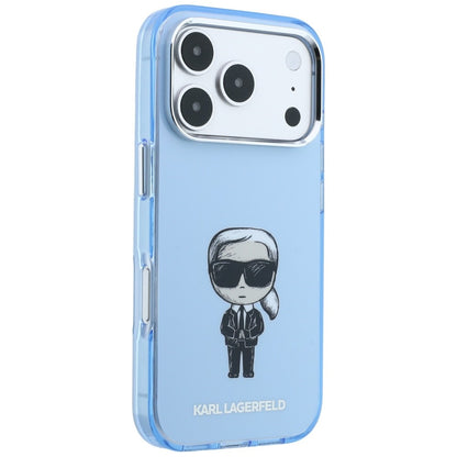 Husa MagSafe pentru Apple iPhone 18 Pro Max / 17 Pro Max, Karl Lagerfeld, IML Ikonik Sketch Print, Bleu