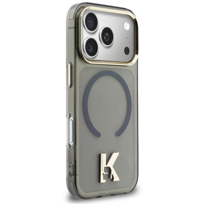 Husa MagSafe pentru Apple iPhone 18 Pro Max / 17 Pro Max, Karl Lagerfeld, IML Karl Head Logo, Neagra