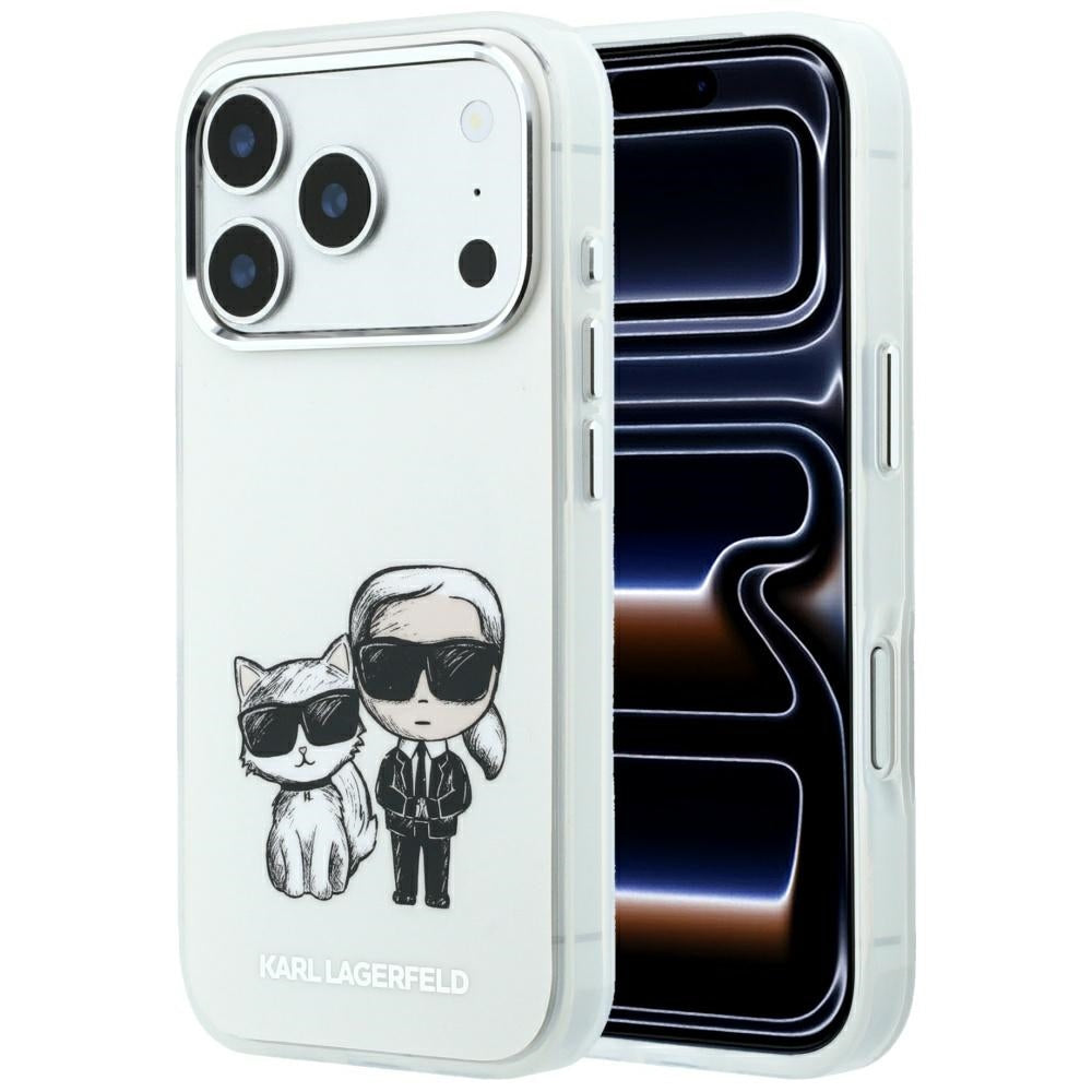 Husa MagSafe pentru Apple iPhone 18 Pro Max / 17 Pro Max, Karl Lagerfeld, KC Bodies Sketch, Bej