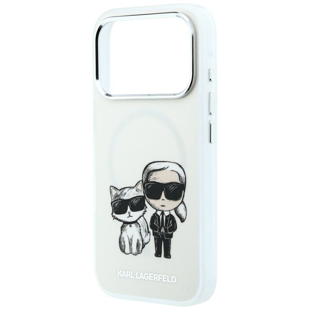 Husa MagSafe pentru Apple iPhone 18 Pro Max / 17 Pro Max, Karl Lagerfeld, KC Bodies Sketch, Bej