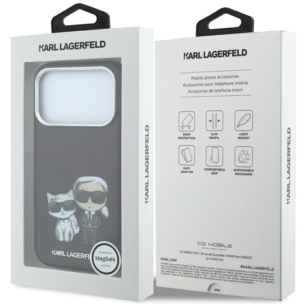 Husa MagSafe pentru Apple iPhone 18 Pro Max / 17 Pro Max, Karl Lagerfeld, KC Bodies Sketch, Visinie