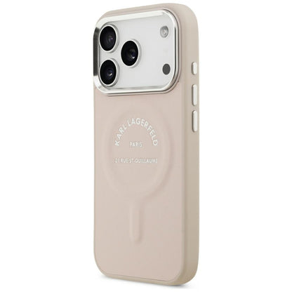 Husa MagSafe pentru Apple iPhone 18 Pro Max / 17 Pro Max, Karl Lagerfeld, Ring Karl RSG Logo, Roz