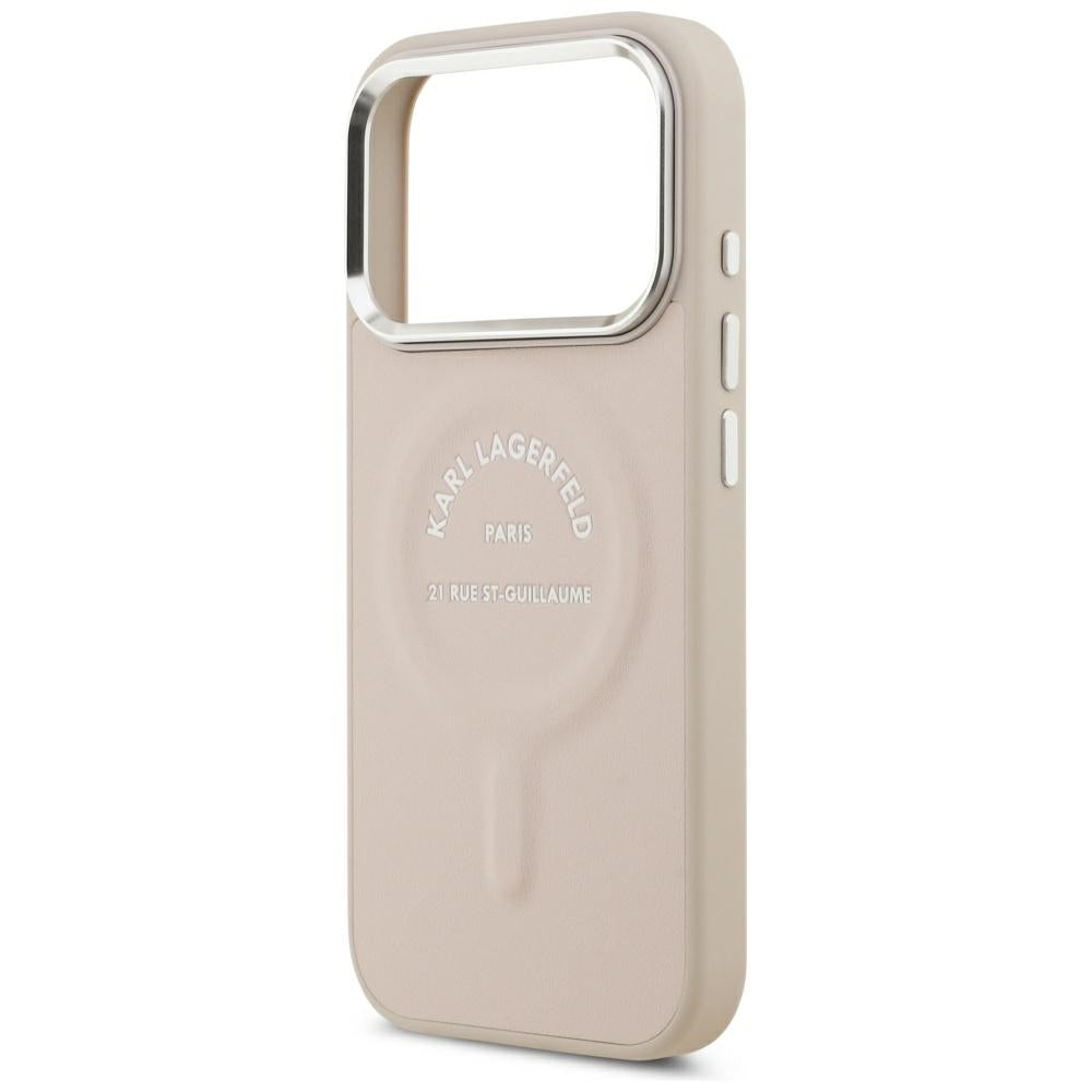 Husa MagSafe pentru Apple iPhone 18 Pro Max / 17 Pro Max, Karl Lagerfeld, Ring Karl RSG Logo, Roz