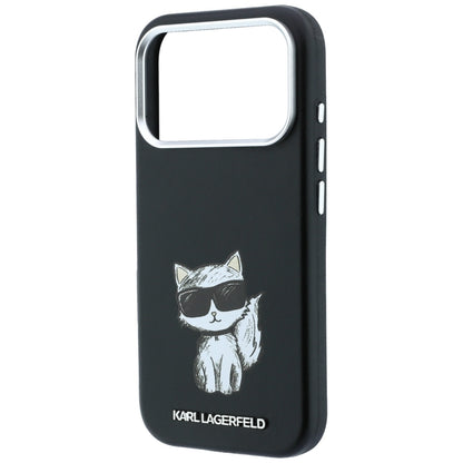 Husa MagSafe pentru Apple iPhone 18 Pro Max / 17 Pro Max, Karl Lagerfeld, Smooth Choupette Sketch, Neagra