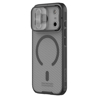 Husa MagSafe pentru Apple iPhone 18 Pro Max / 17 Pro Max, Nillkin, CamShield Pro, Neagra Transparenta