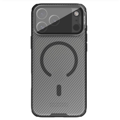 Husa MagSafe pentru Apple iPhone 18 Pro Max / 17 Pro Max, Nillkin, CamShield Prop, Neagra Transparenta