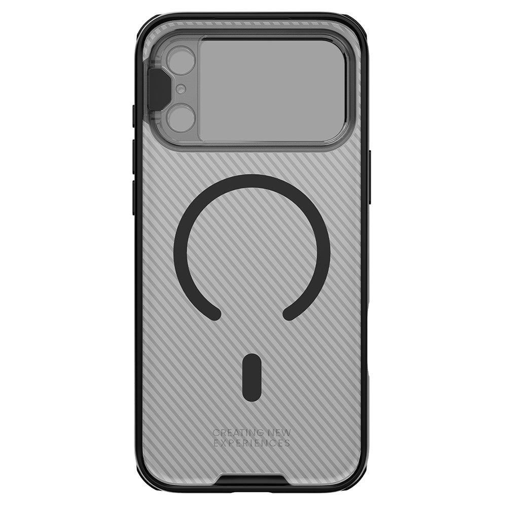 Husa MagSafe pentru Apple iPhone 18 Pro Max / 17 Pro Max, Nillkin, CamShield Prop, Neagra Transparenta