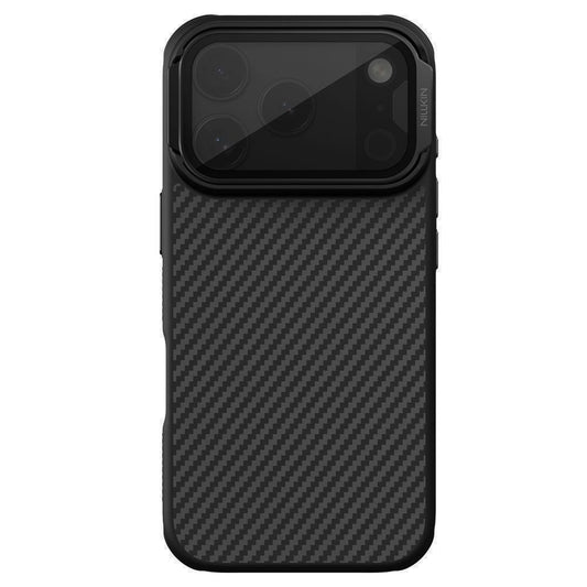 Husa MagSafe pentru Apple iPhone 18 Pro Max / 17 Pro Max, Nillkin, CarboProp with Transparent Black Lens Cover, Neagra
