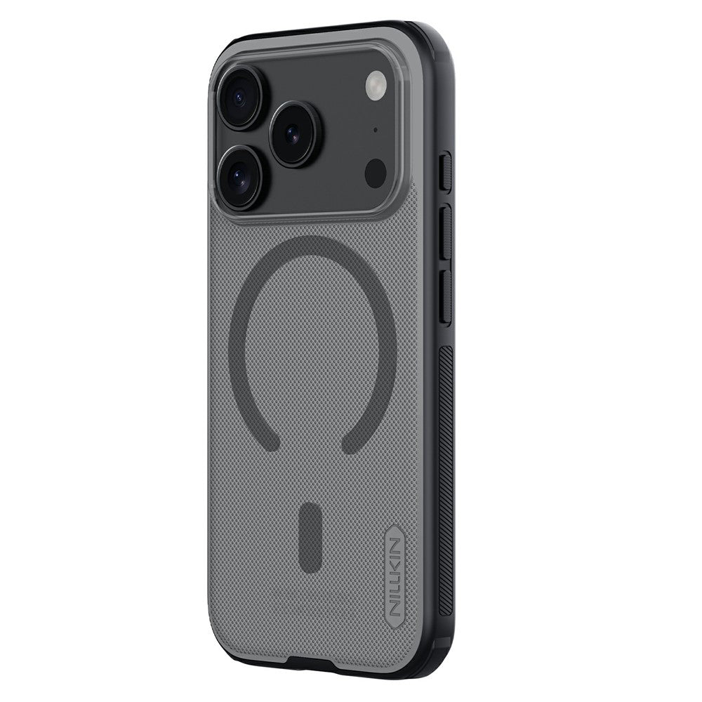 Husa MagSafe pentru Apple iPhone 18 Pro Max / 17 Pro Max, Nillkin, Super Shield Pro, Neagra Transparenta