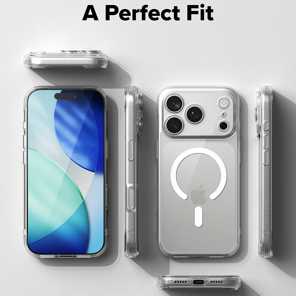 Husa MagSafe pentru Apple iPhone 18 Pro Max / 17 Pro Max, Ringke, Fusion, Transparenta Mata