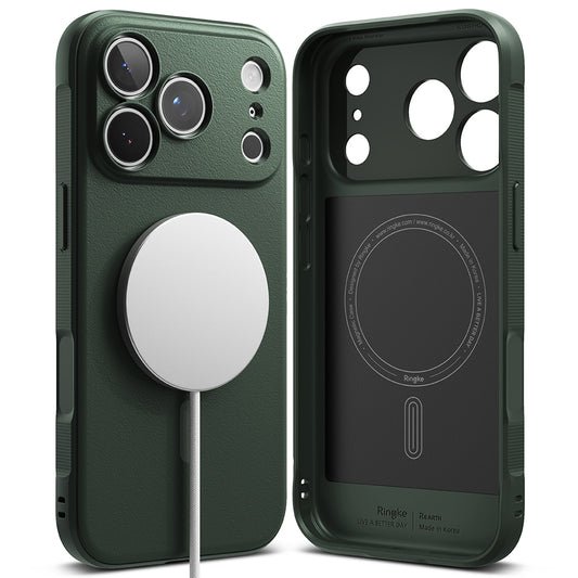Husa MagSafe pentru Apple iPhone 18 Pro Max / 17 Pro Max, Ringke, Onyx, Verde Inchis