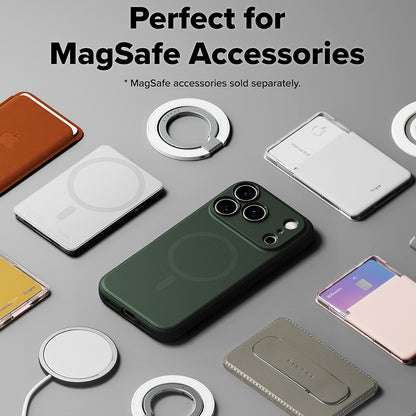 Husa MagSafe pentru Apple iPhone 18 Pro Max / 17 Pro Max, Ringke, Onyx, Verde Inchis