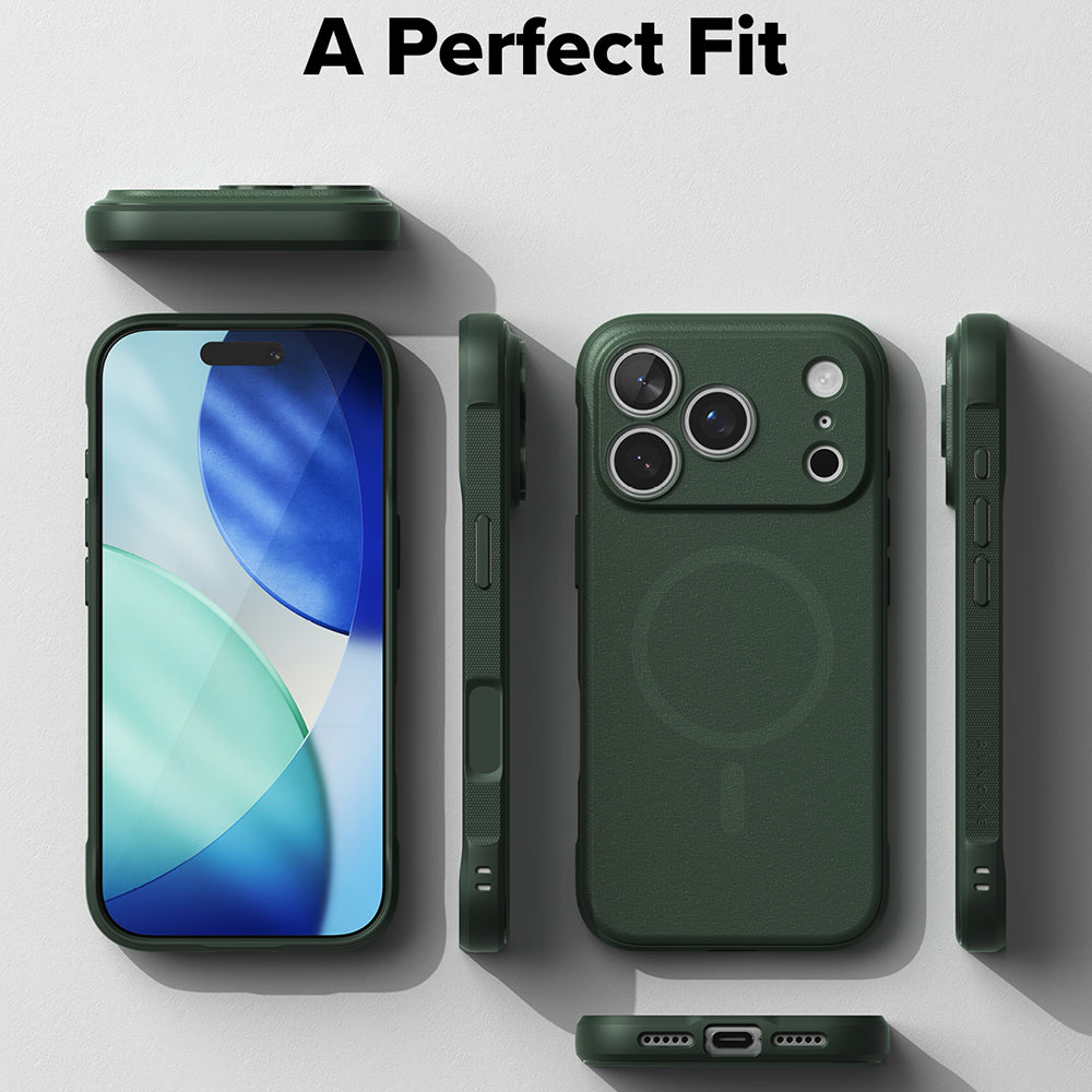 Husa MagSafe pentru Apple iPhone 18 Pro Max / 17 Pro Max, Ringke, Onyx, Verde Inchis