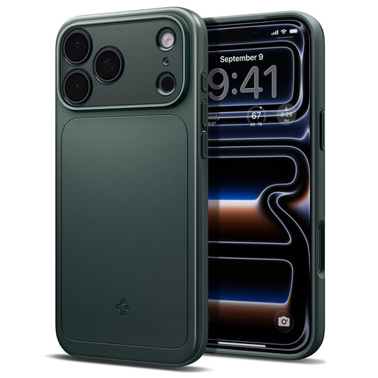 Husa MagSafe pentru Apple iPhone 18 Pro Max / 17 Pro Max, Spigen, Thin Fit, Verde ACS12106