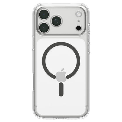 Husa MagSafe pentru Apple iPhone 18 Pro Max / 17 Pro Max, Spigen, Ultra Hybrid, Gri Transparenta ACS12119