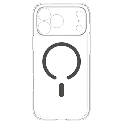Husa MagSafe pentru Apple iPhone 18 Pro Max / 17 Pro Max, Spigen, Ultra Hybrid, Gri Transparenta ACS12119