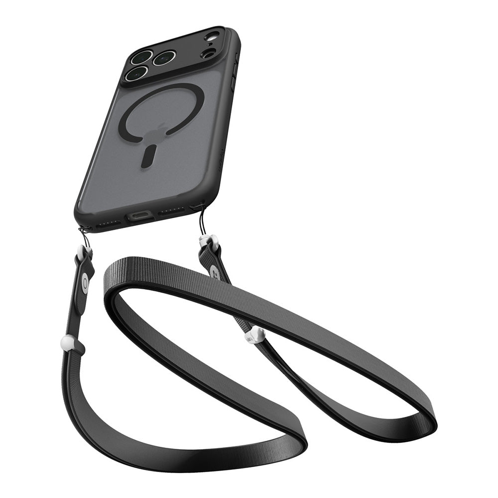 Husa MagSafe pentru Apple iPhone 18 Pro Max / 17 Pro Max, Spigen, Ultra Hybrid, Neagra Satinata ACS12123