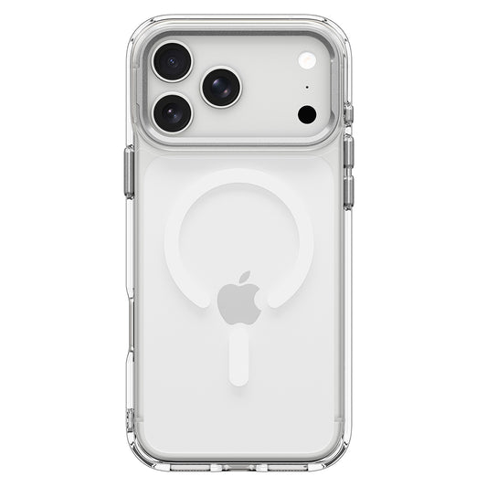 Husa MagSafe pentru Apple iPhone 18 Pro Max / 17 Pro Max, Spigen, Ultra Hybrid Optik S, Argintie Transparenta ACS11908