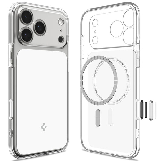 Husa MagSafe pentru Apple iPhone 18 Pro Max / 17 Pro Max, Spigen, Ultra Hybrid T, Alba ACS12132