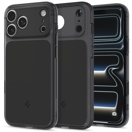 Husa MagSafe pentru Apple iPhone 18 Pro Max / 17 Pro Max, Spigen, Ultra Hybrid T, Neagra Mata ACS12134