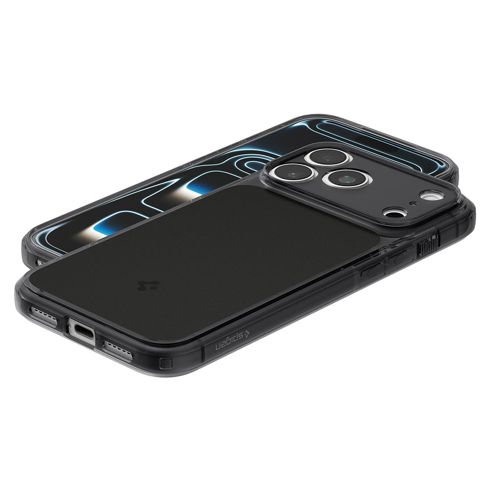 Husa MagSafe pentru Apple iPhone 18 Pro Max / 17 Pro Max, Spigen, Ultra Hybrid T, Neagra Mata ACS12134