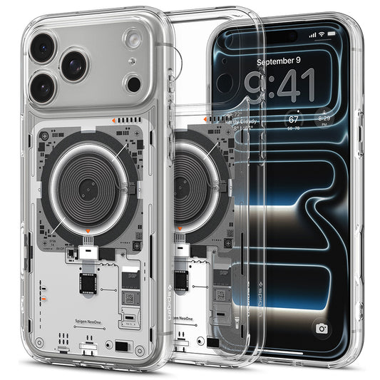 Husa MagSafe pentru Apple iPhone 18 Pro Max / 17 Pro Max, Spigen, Ultra Hybrid Neo One, Transparenta ACS12129