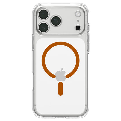 Husa MagSafe pentru Apple iPhone 18 Pro Max / 17 Pro Max, Spigen, Ultra Hybrid, Transparenta Portocalie ACS12122