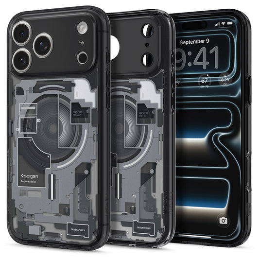 Husa MagSafe pentru Apple iPhone 18 Pro Max / 17 Pro Max, Spigen, Ultra Hybrid Zero One, Neagra ACS12128