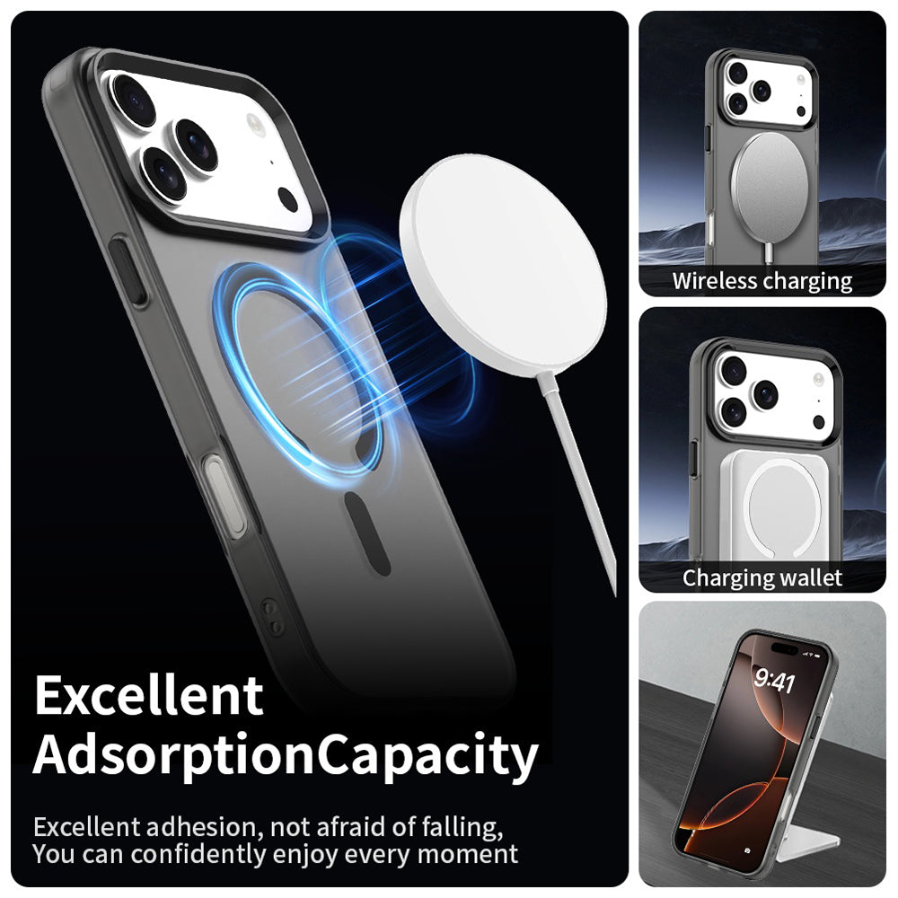 Husa MagSafe pentru Apple iPhone 18 Pro Max / 17 Pro Max, Techsuit, CandyCase, Neagra