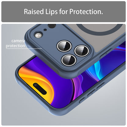 Husa MagSafe pentru Apple iPhone 18 Pro Max / 17 Pro Max, Techsuit, HaloFrost II, Bleumarin