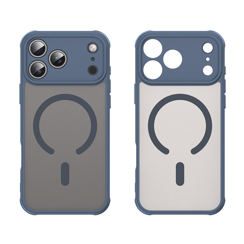 Husa MagSafe pentru Apple iPhone 18 Pro Max / 17 Pro Max, Techsuit, HaloFrost II, Bleumarin