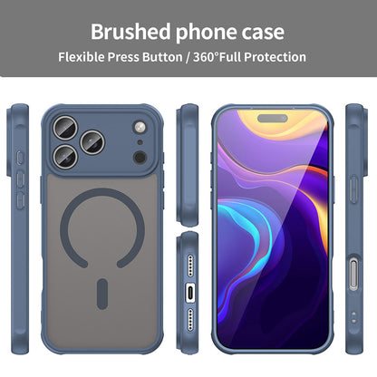 Husa MagSafe pentru Apple iPhone 18 Pro Max / 17 Pro Max, Techsuit, HaloFrost II, Bleumarin