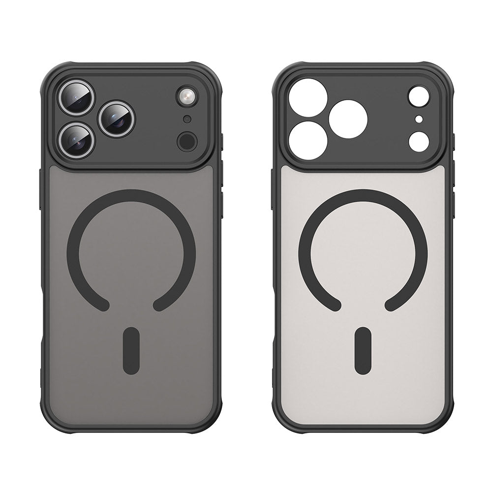 Husa MagSafe pentru Apple iPhone 18 Pro Max / 17 Pro Max, Techsuit, HaloFrost II, Neagra