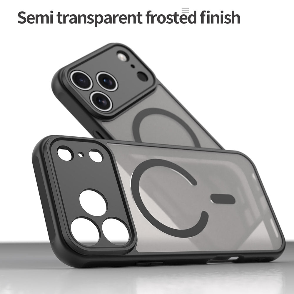 Husa MagSafe pentru Apple iPhone 18 Pro Max / 17 Pro Max, Techsuit, HaloFrost II, Neagra