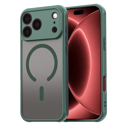 Husa MagSafe pentru Apple iPhone 18 Pro Max / 17 Pro Max, Techsuit, HaloFrost II, Verde