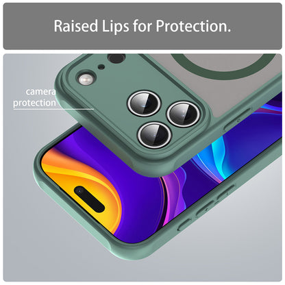 Husa MagSafe pentru Apple iPhone 18 Pro Max / 17 Pro Max, Techsuit, HaloFrost II, Verde