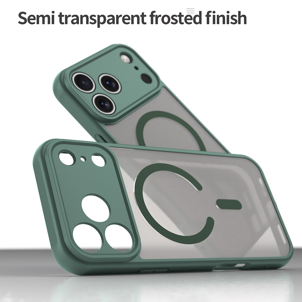 Husa MagSafe pentru Apple iPhone 18 Pro Max / 17 Pro Max, Techsuit, HaloFrost II, Verde
