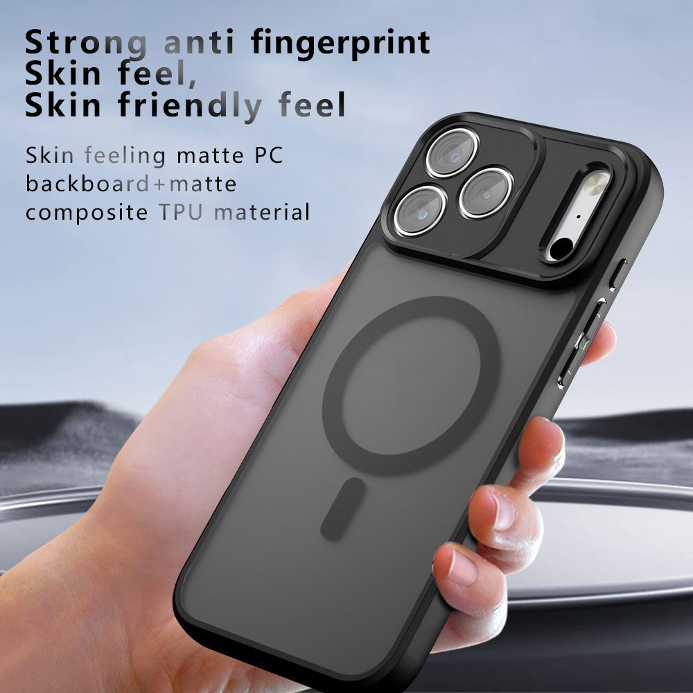 Husa MagSafe pentru Apple iPhone 18 Pro Max / 17 Pro Max, Techsuit, PureFrost, Neagra Satinata