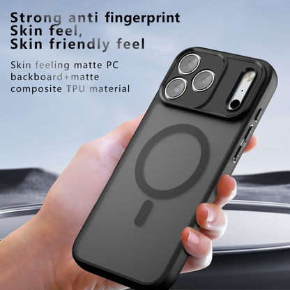 Husa MagSafe pentru Apple iPhone 18 Pro Max / 17 Pro Max, Techsuit, PureFrost, Neagra Satinata